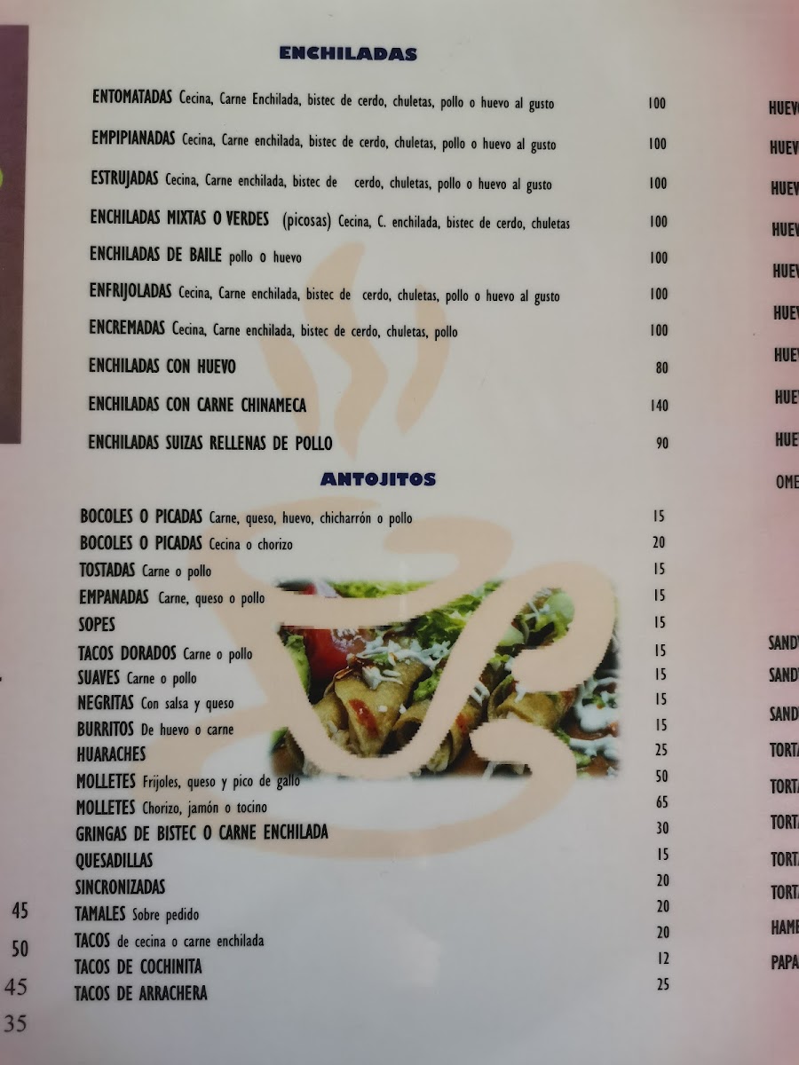 Rincón Tuxpeño Santa Rita Menu - Image 1