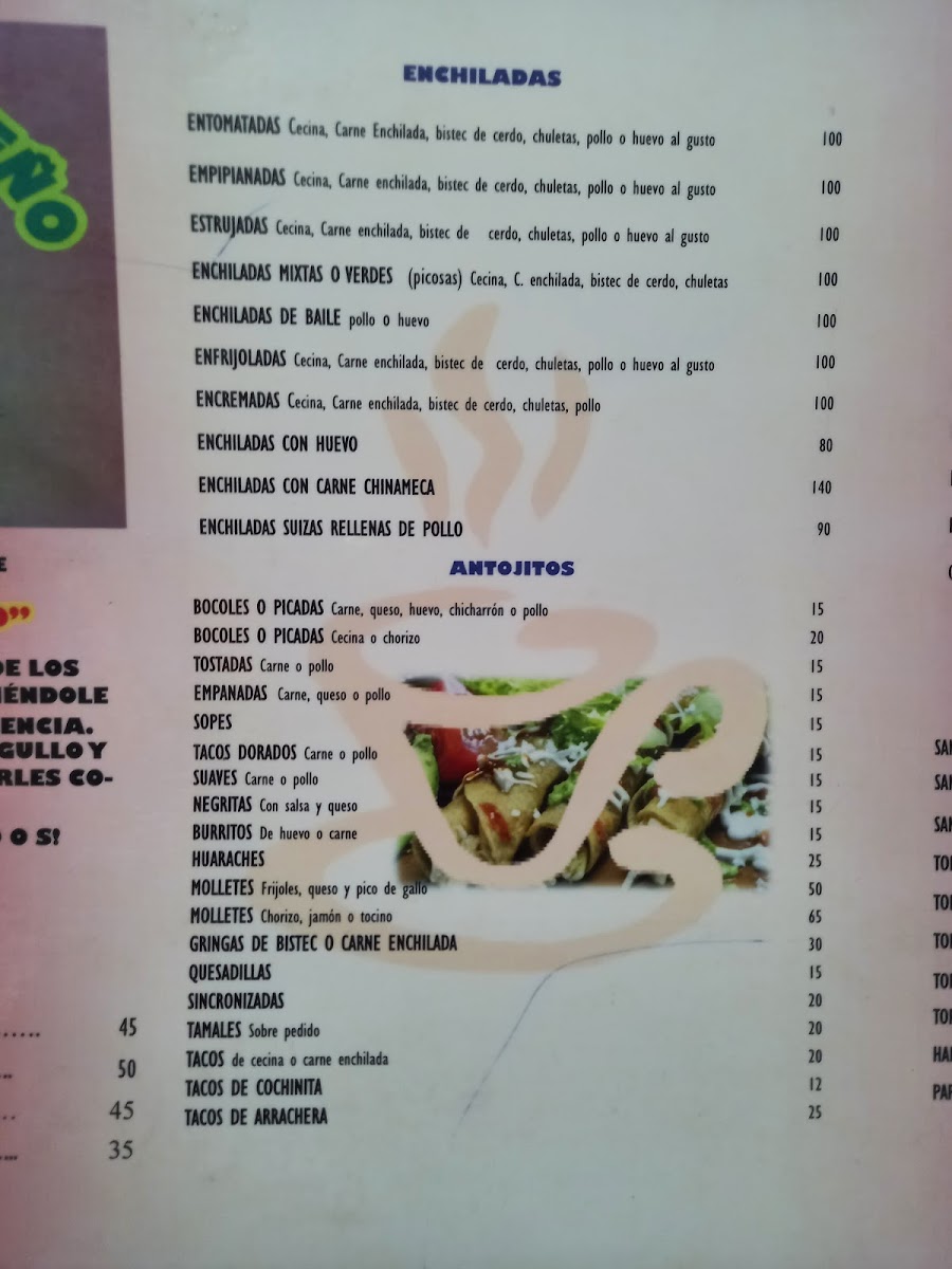 Rincón Tuxpeño Santa Rita Menu - Image 3