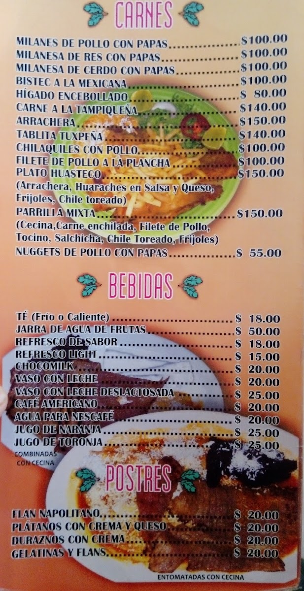 Rincón Tuxpeño Santa Rita Menu - Image 4